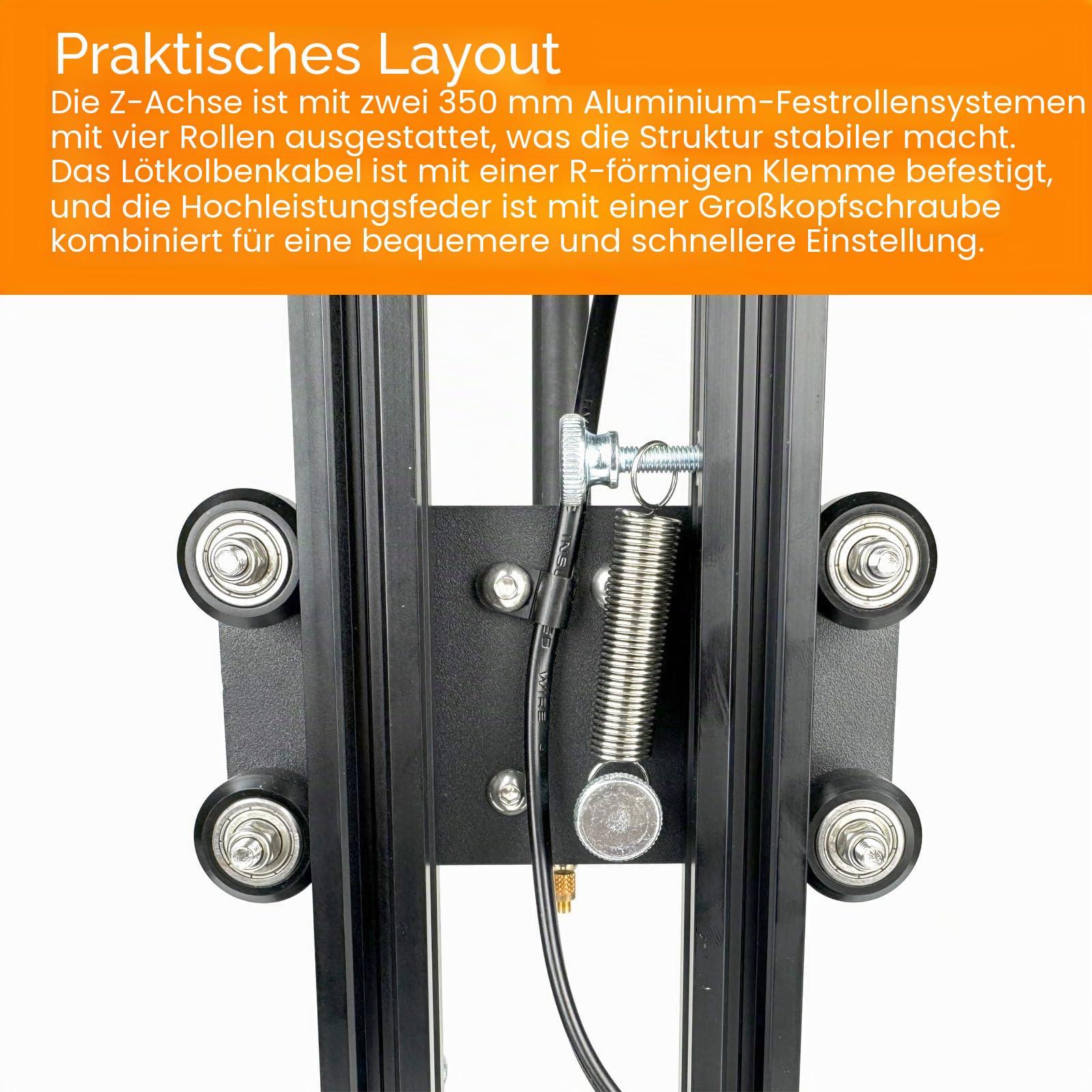 Vertikale Hitze-Pressmaschine,Heat Set Insert Tool,Messing Einsätze 3D Druck,Heat Set Insert Spitze für Gewinde Rändelmutter M2/M3/M4/M5/M6 (1/4)/M8 (ZW12H+380PCS)