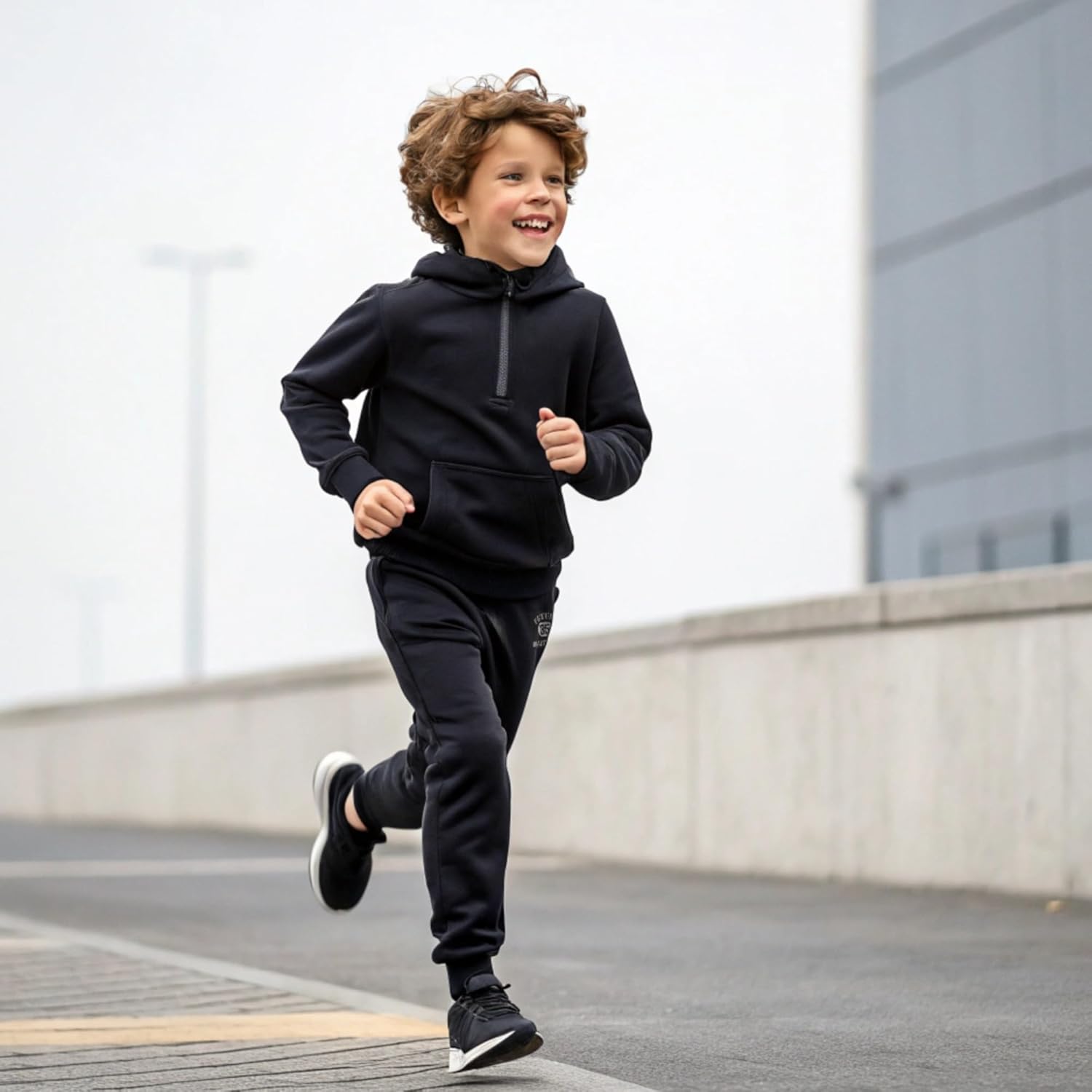 Boys Fleece Sweatpants, 3-Pack Jogger Pants for 4-8 Years - Image 4