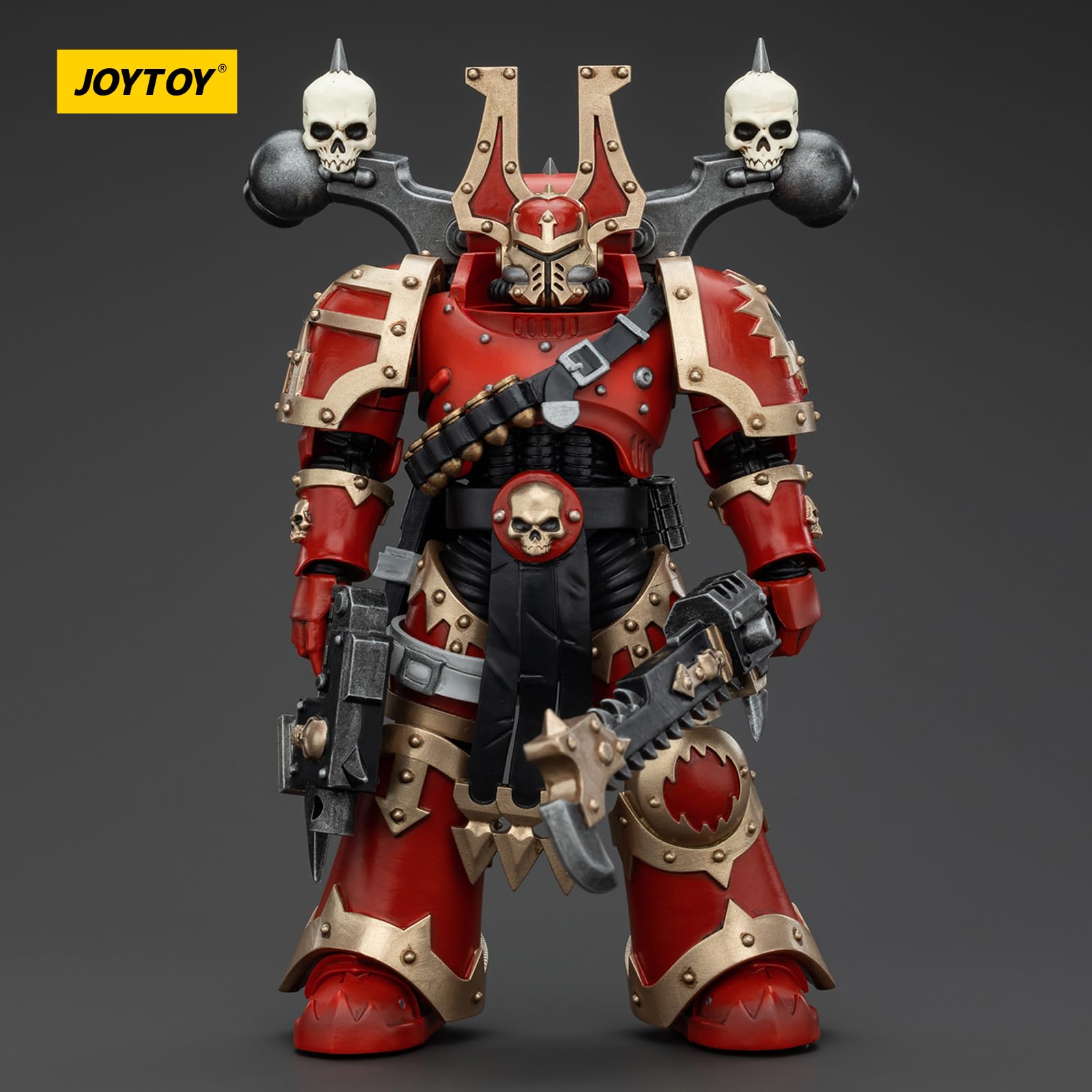 JOYTOY Warhammer 40k World Eaters, World Eaters Khorne Berzerker 2 1/18 Action Figure, Dedicated To You Who Love Collecting - Image 3