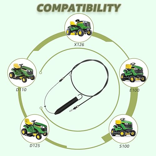 Miniatura 6 de Cable de control de toma de fuerza de repuesto GY22387 para John Deere D100 D105 D110 D120 D125 D130 E100 E110 E120 E130 L100 L105 L107 L110 L111