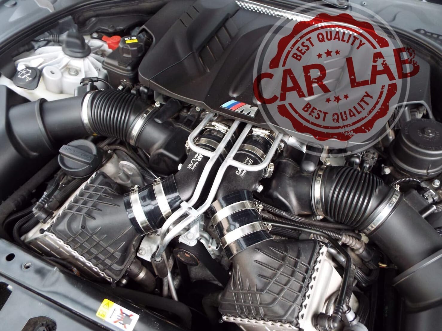 Turbo Intake Charge Pipe Cooling Kit for BMW F10 F11 F12 F13 M5 M6 – S63 Engine Air Intake Pipe Replacement (Aluminum)