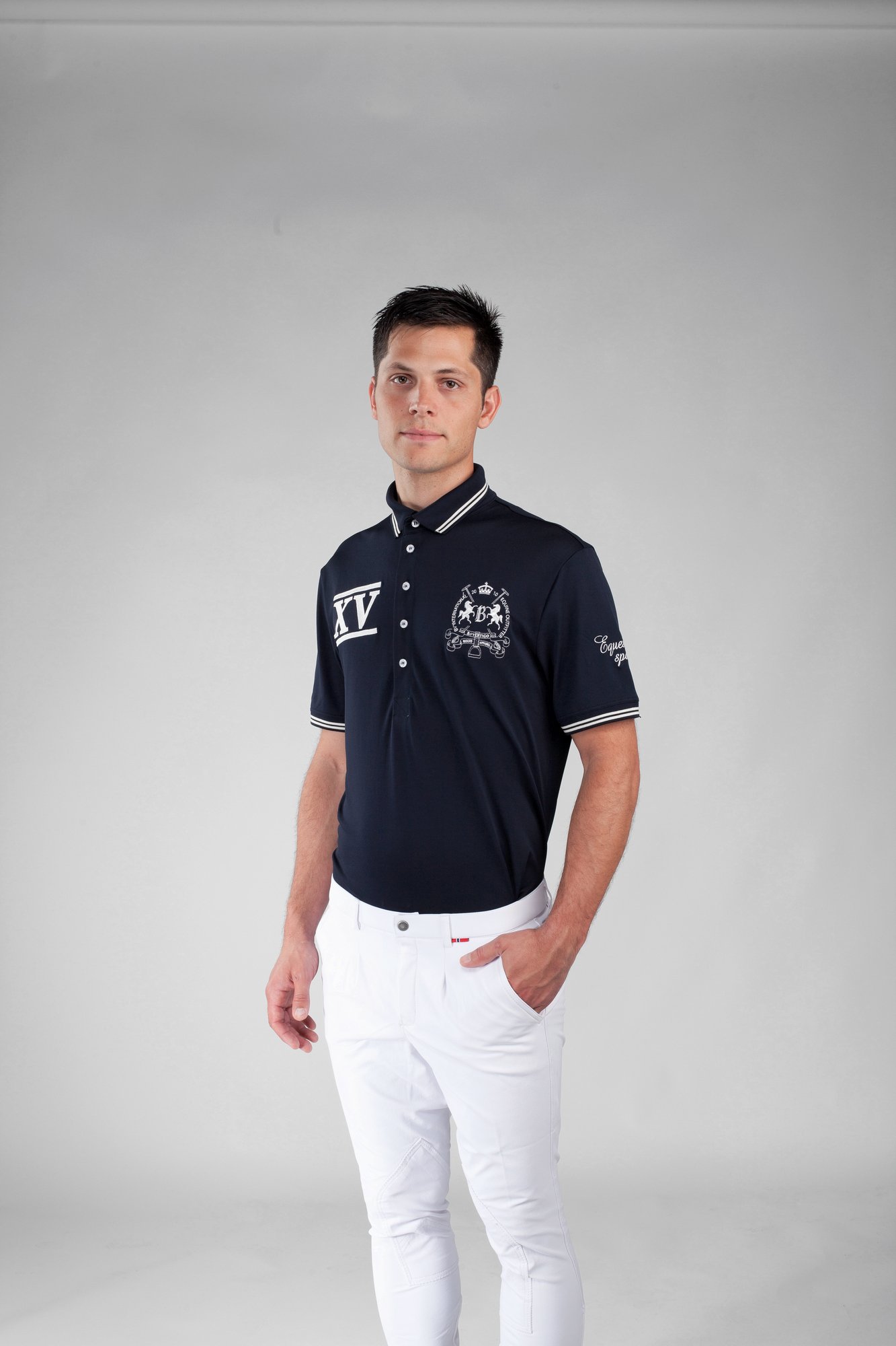 B Vertigo Ralph Unisex Technical Pique Shirt