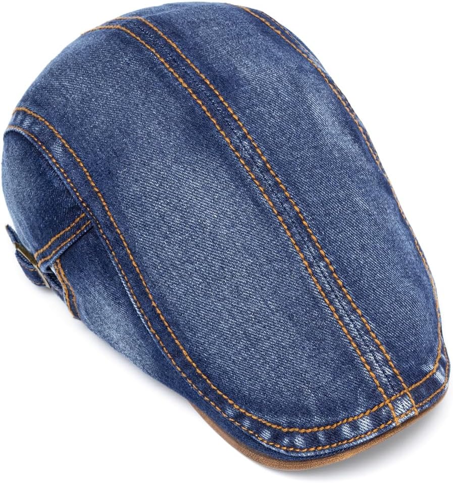 Cotton Newsboy Cap,Breathable Ivy Gatsby Cabbie Beret Hat for Men's Women Driving Hunting Golf - Image 5