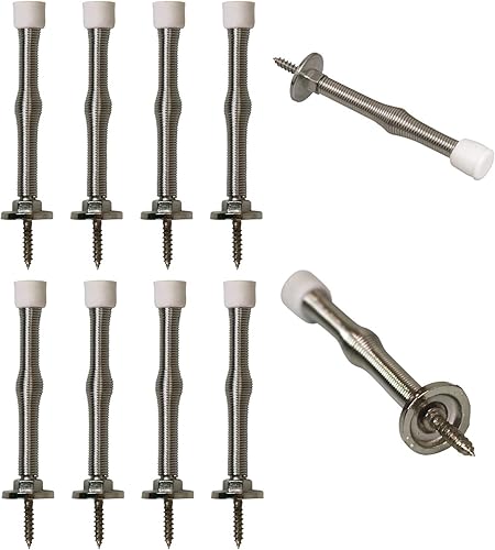 Tope flexible para puerta de resorte, 3 pulgadas, paquete de 10