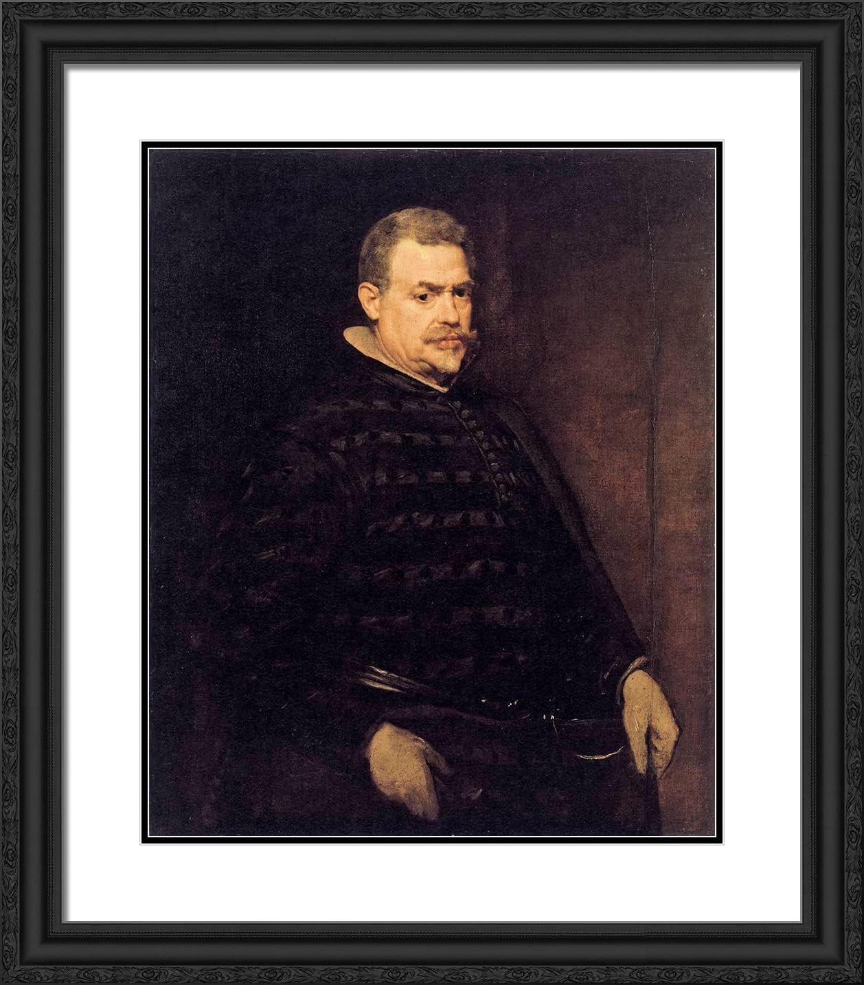 ArtDirect Velazquez, Diego 20x23 Gold Ornate Framed Art Print with Double Matting Titled: Juan Mateos