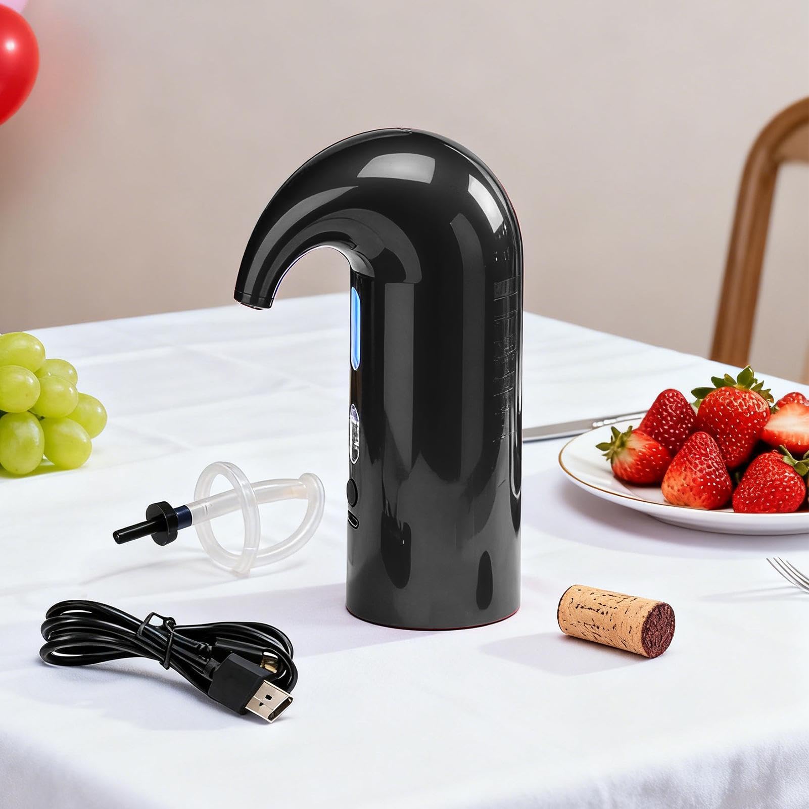 Aérateur de vin électrique Distributeur d'alcool électrique portable avec