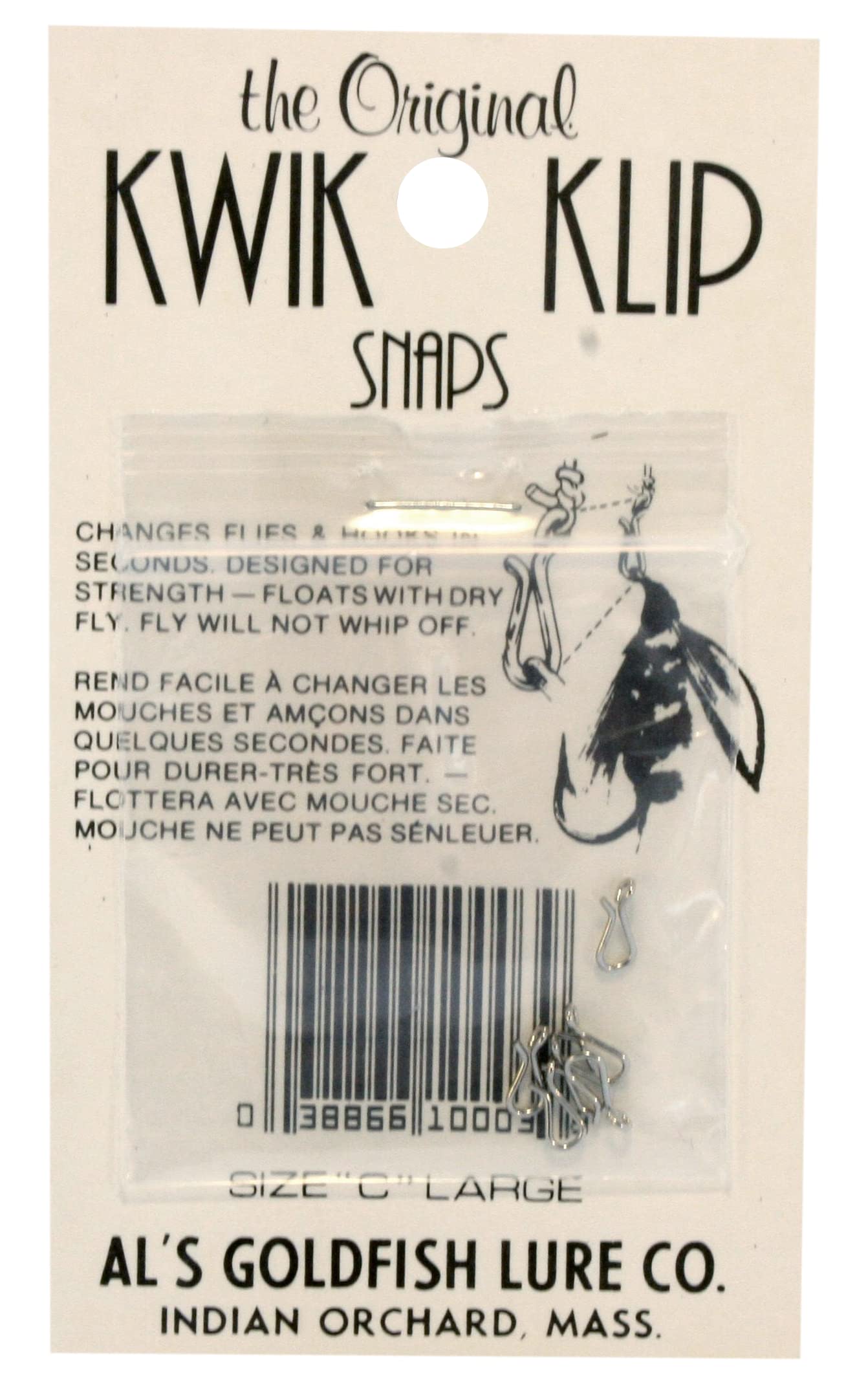 Al's Goldfish Lure Co Kwik Fishing Klips (6 Pack), Large