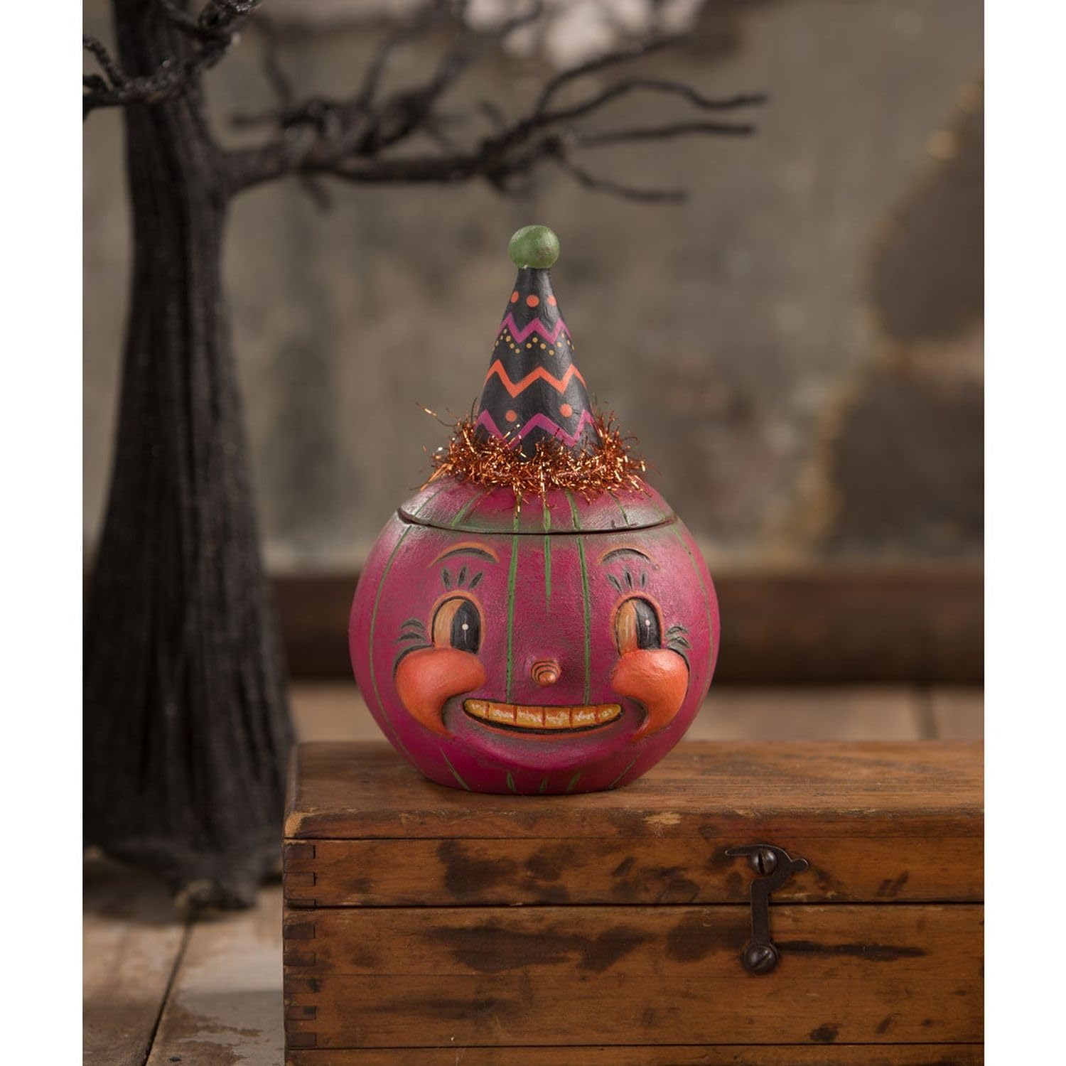 Amazon.com: Bethany Lowe Jackie Plum-O-Ween Container by Johanna