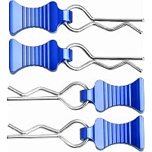 RC Car Body Clips with Pull Tab for 1/10 1/12 Scale Traxxas Axial Redcat Losi Tamiya HPI HSP RC Truck Crawler Buggy On Road Touring Racing, Set of 4 Navy Blue