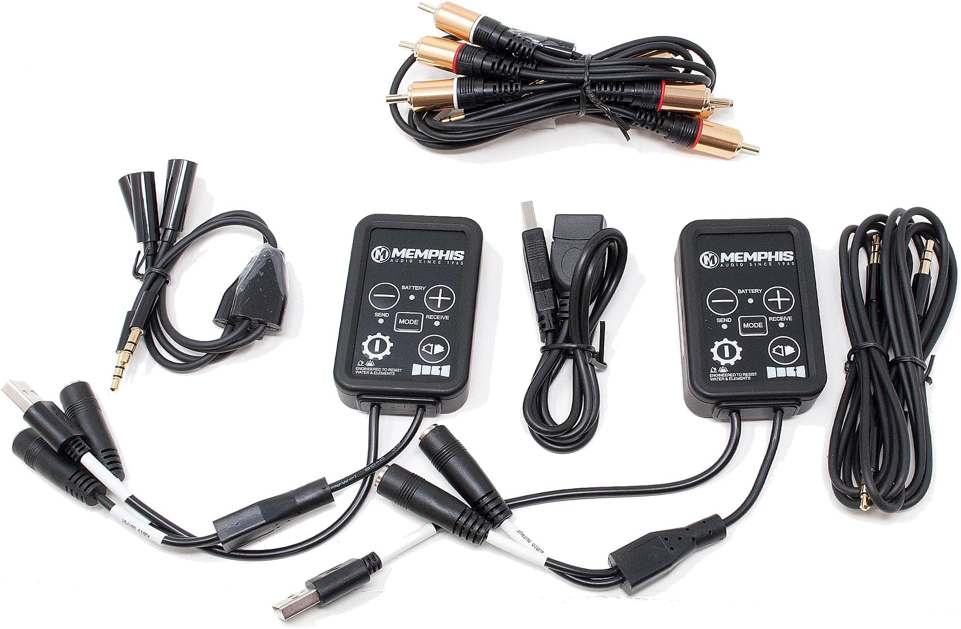 Memphis Audio MXALINK2 2.4GHz Wireless Audio Transmitter and Receiver Kit