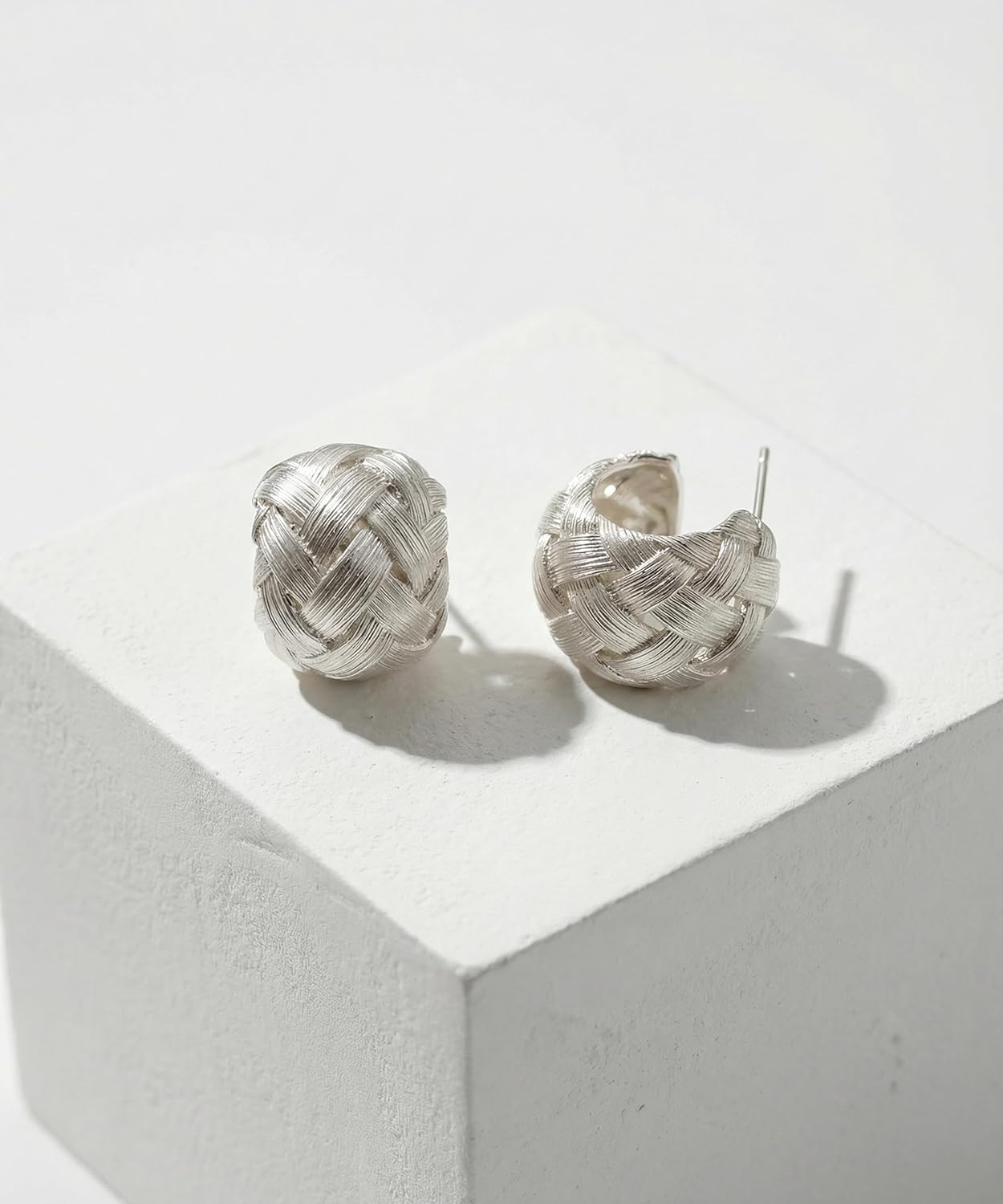 Hoop Earrings for Women, 18K Gold Plated 925 sterling silver Earrings, Trendy Jewelry Gift for Women - Image 6