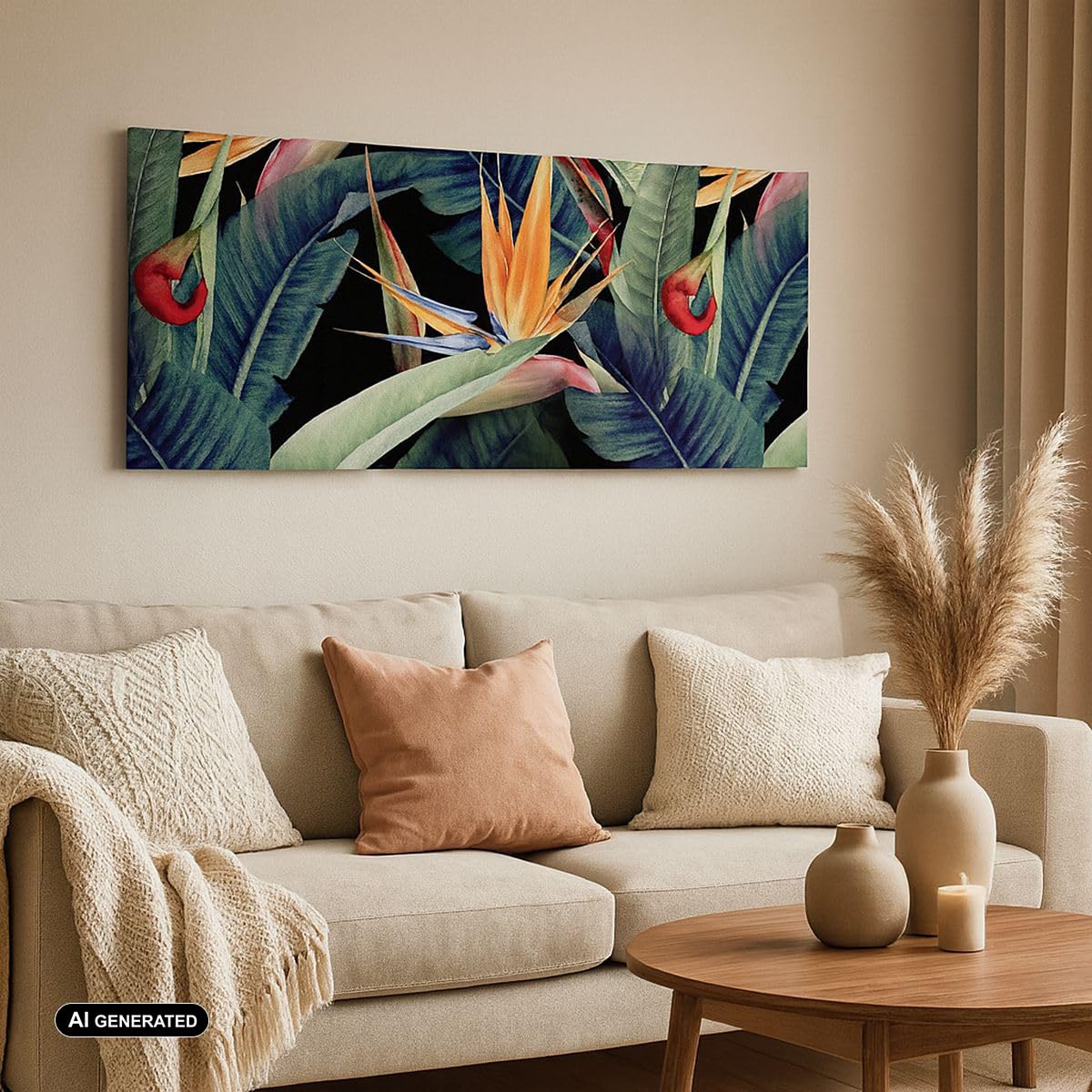 Stampe da Parete Moderne 160x50 cm Quadro su Tela Botanica Fiori - 5093