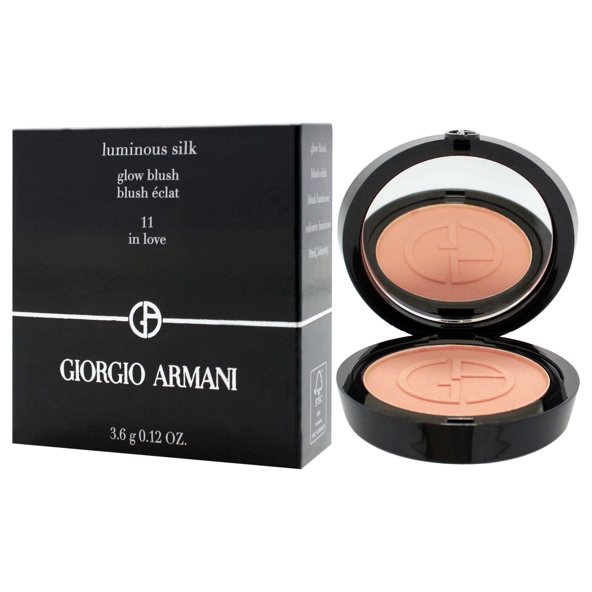 Luminous Silk Glow Blush – 11 in Love by GIORGIO ARMANI for Women – 0,12 oz Blush