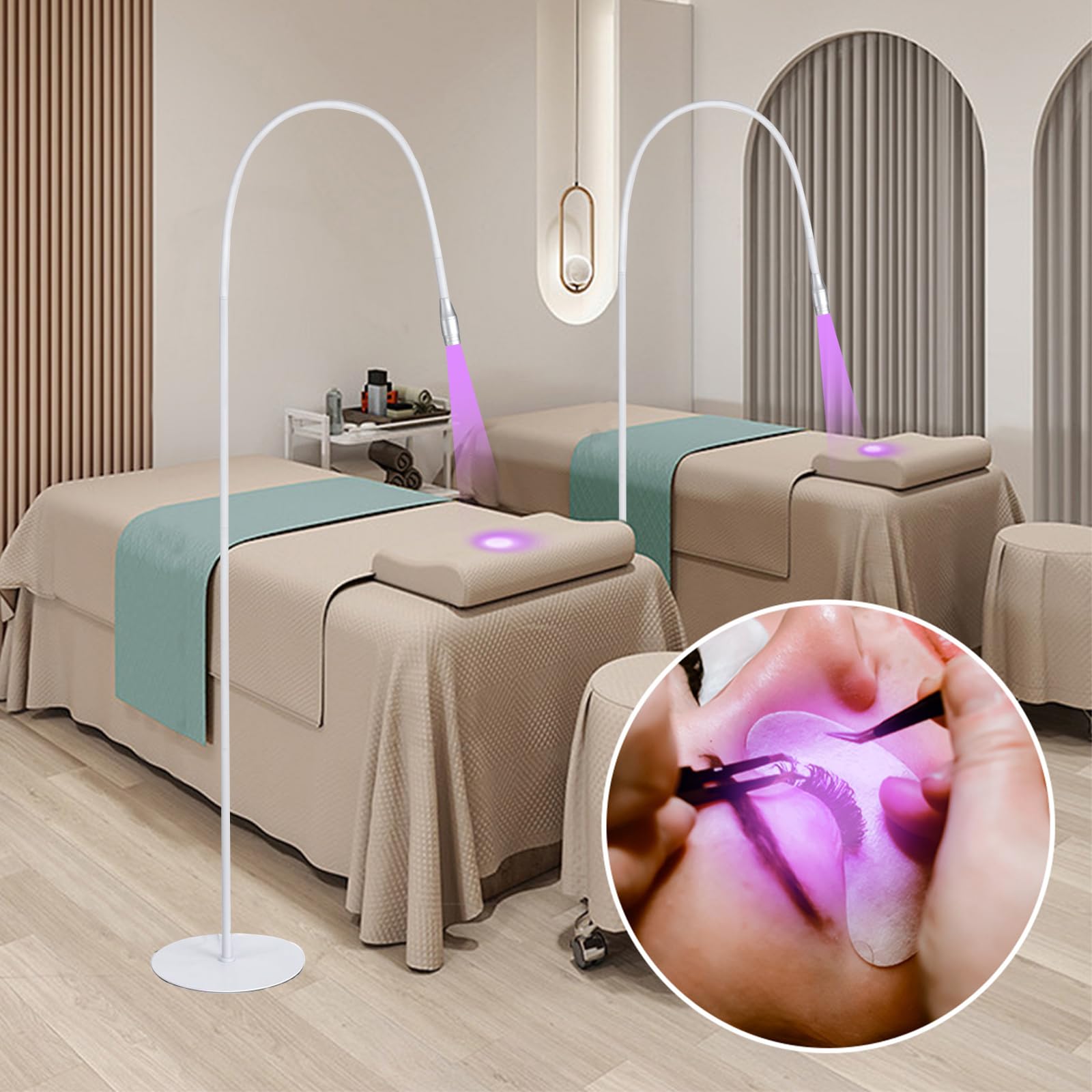 Amazon.co.jp: Qoexio LEDライト マツエク専用 フットスイッチ付き LED