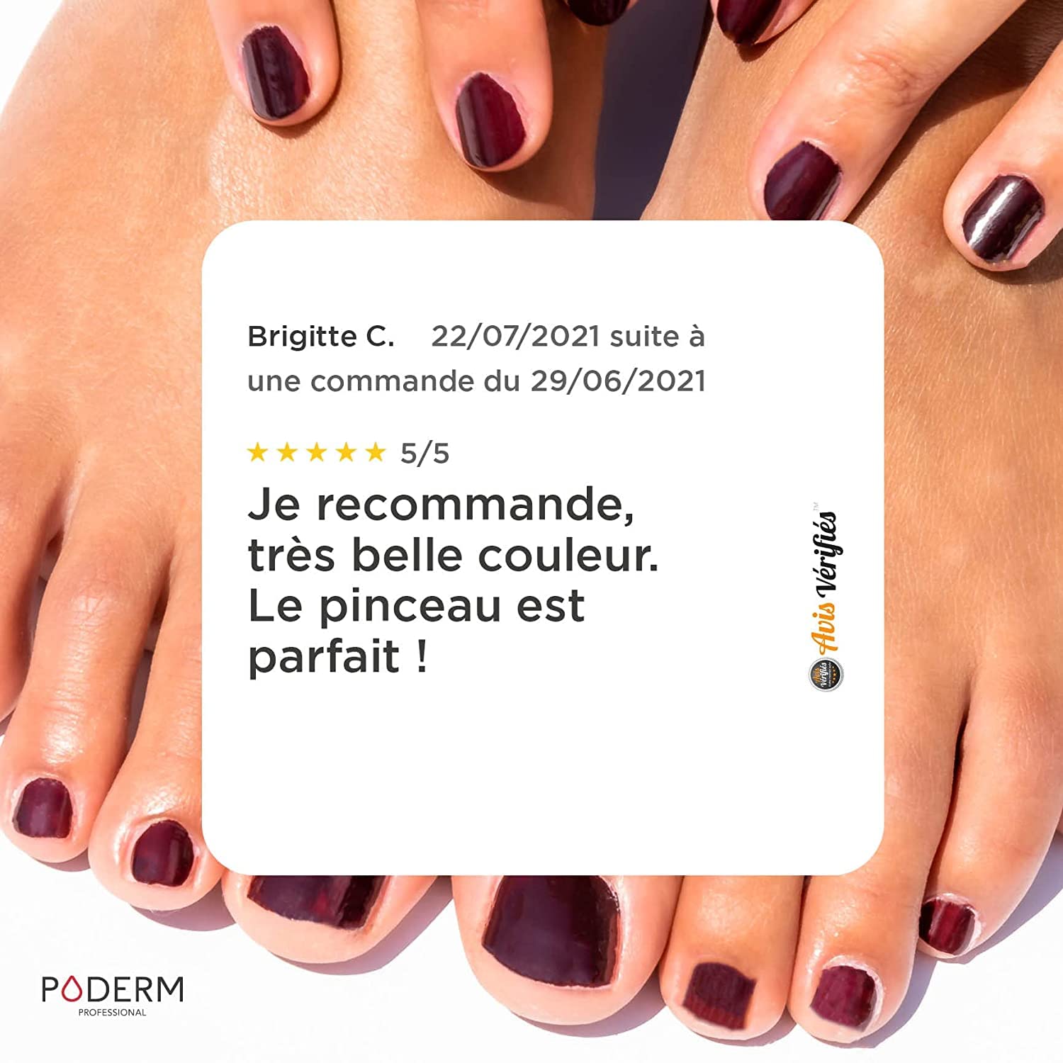 PODERM - LOT DE 2 PRODUITS | MYCOSE ONGLE TRAITEMENT | | Soin professionnel pied/main | Facile & rapide | Swiss Made + Vernis Couleur TEA TREE - Traitement des Ongles Abîmés par MYCOSE - Swiss Made