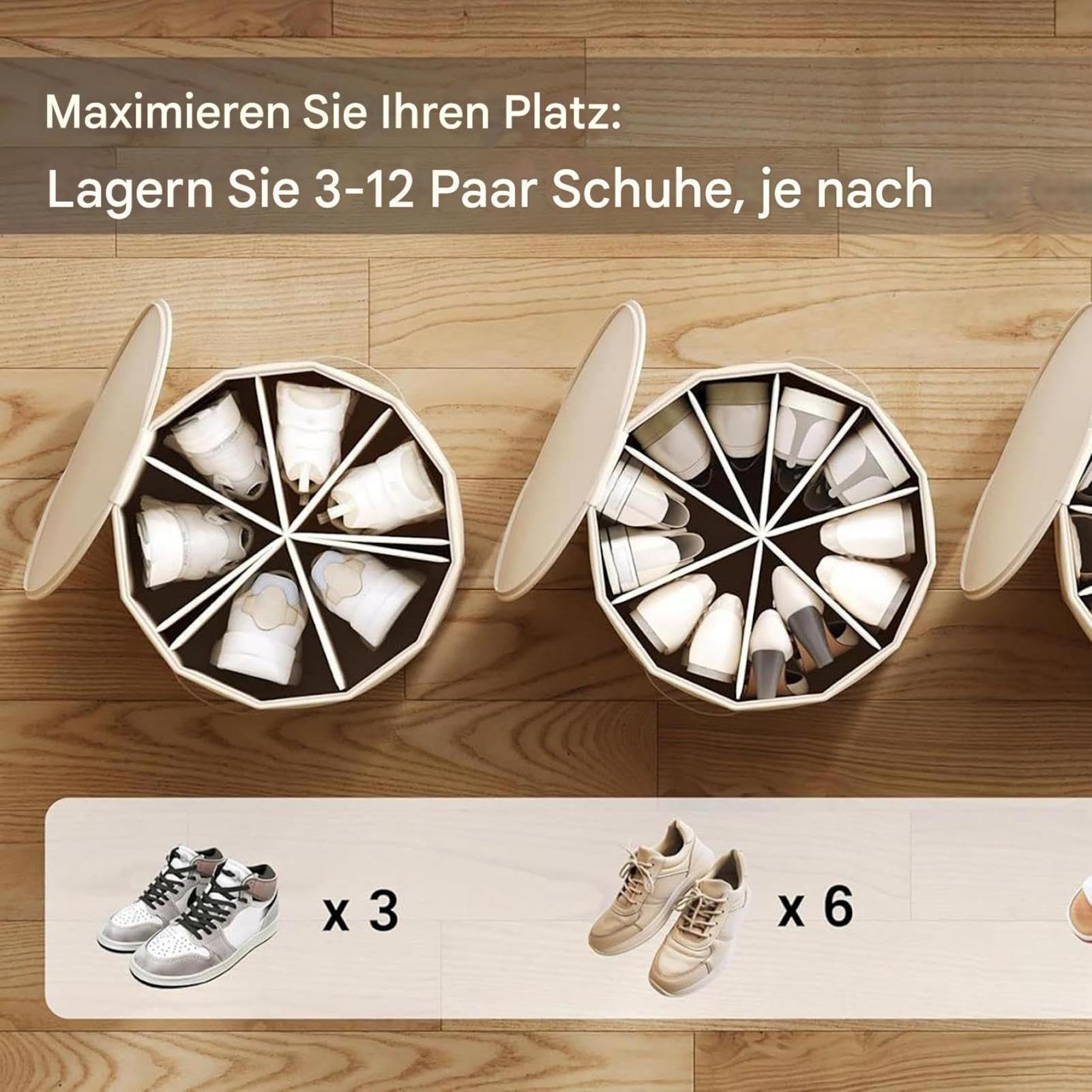 Organizer per scarpe – memoria per sneaker, cestino per barche | Contenitore per scarpe da ingresso multicompartimento, organizer per armadio, copertura per porta, ingresso, armadio