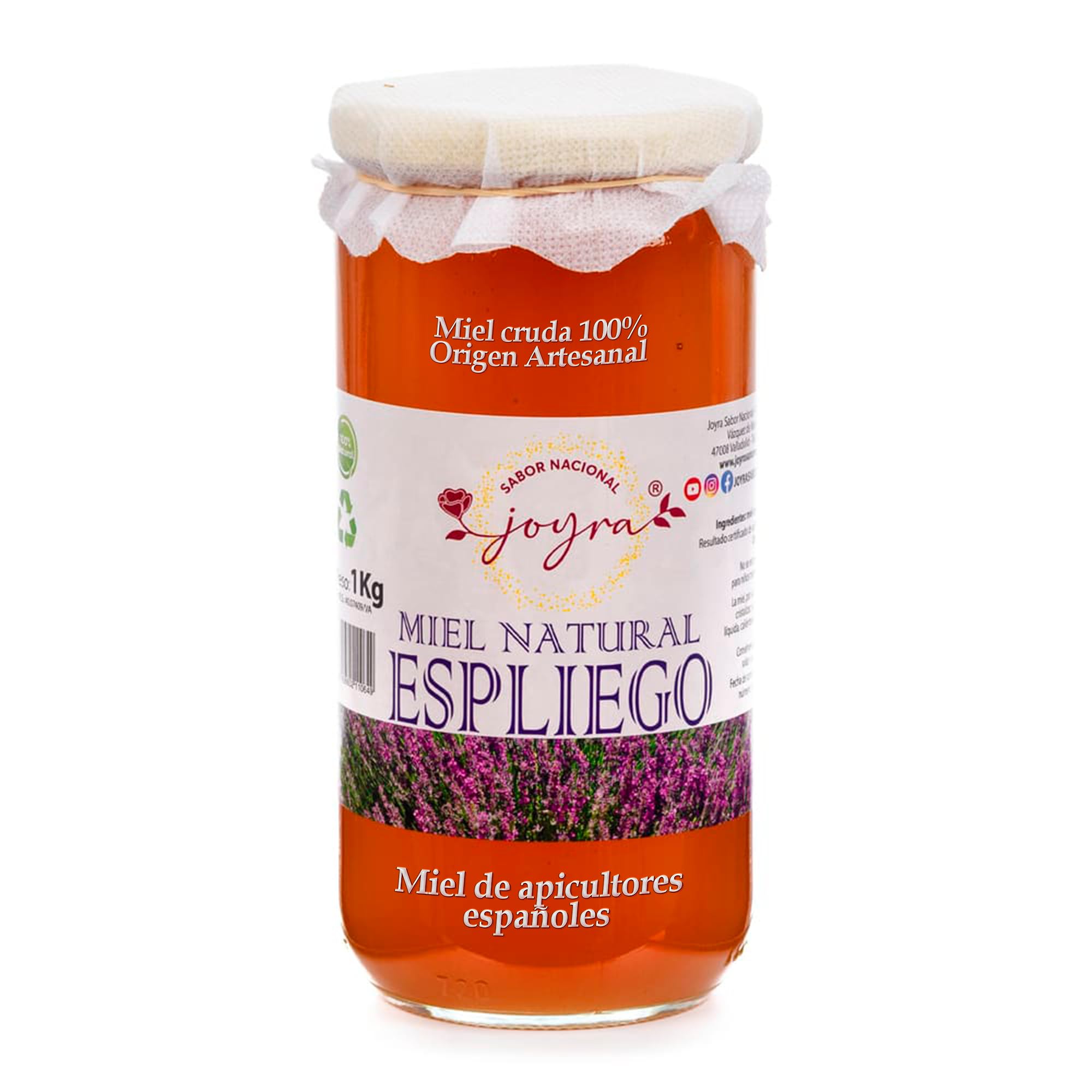 Miel Cruda, 100% MIel Pura de Abeja. Natural y Artesanal. 27 Variedades de sabores, APICULTURA ESPAÑOLA. Sin Pasteurizar, conservan Polen, Enzimas y Antioxidantes. (1 KG, Miel de Eucalipto) — view 18
