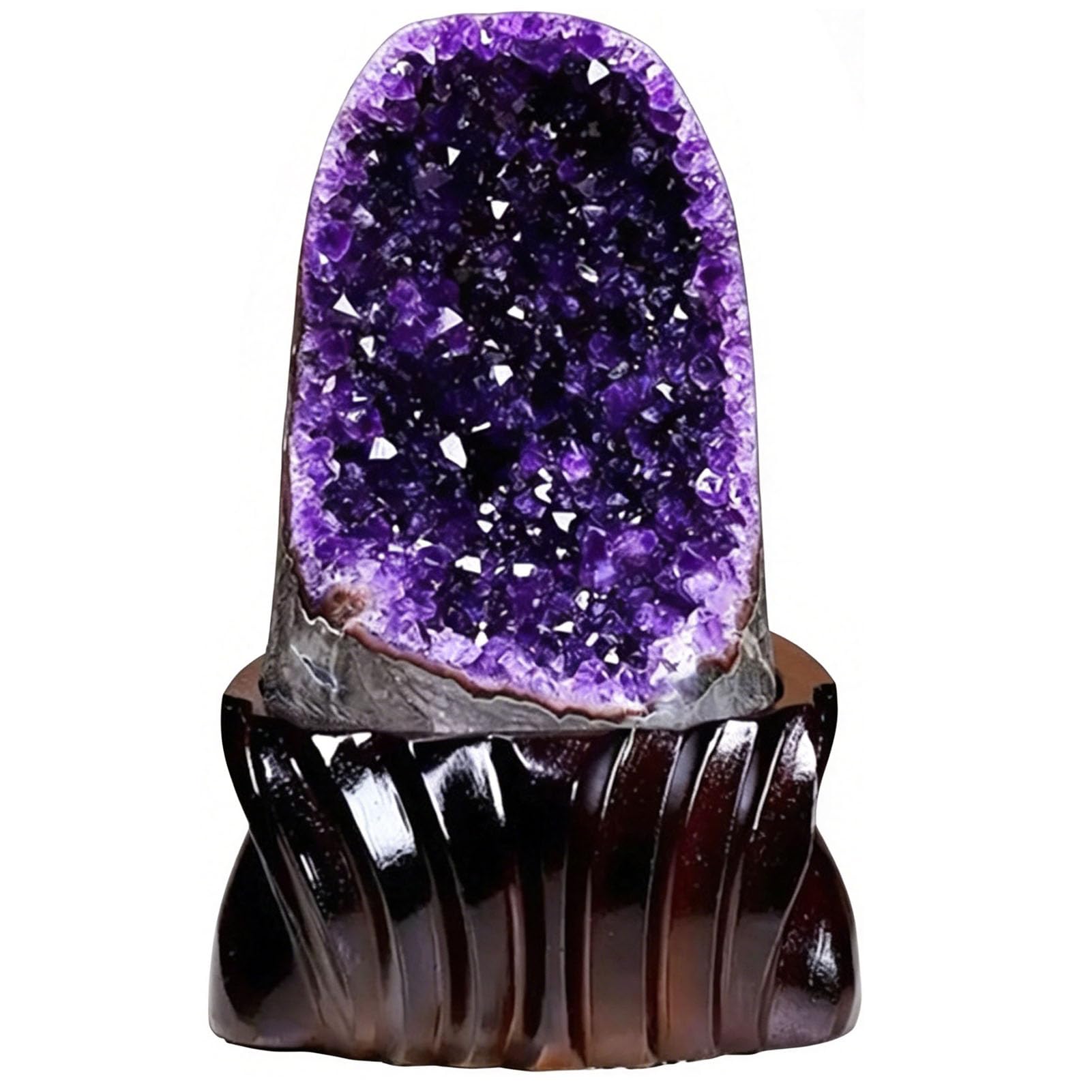 Zooeelly Amethyst Crystals And Healing Stones, Rocks Meaningful Birthday Gifts Geode Gemstones Good Luck Gifts Purple Gifts for Women Purple Room Decor Raw Crystals Cluster Reiki,800G