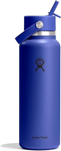 Miniatura 119 de Hydro Flask Botella de agua – Acero inoxidable aislado – Tapa flexible con popote de boca ancha, antiderrames, a prueba de fugas y recargable en 32