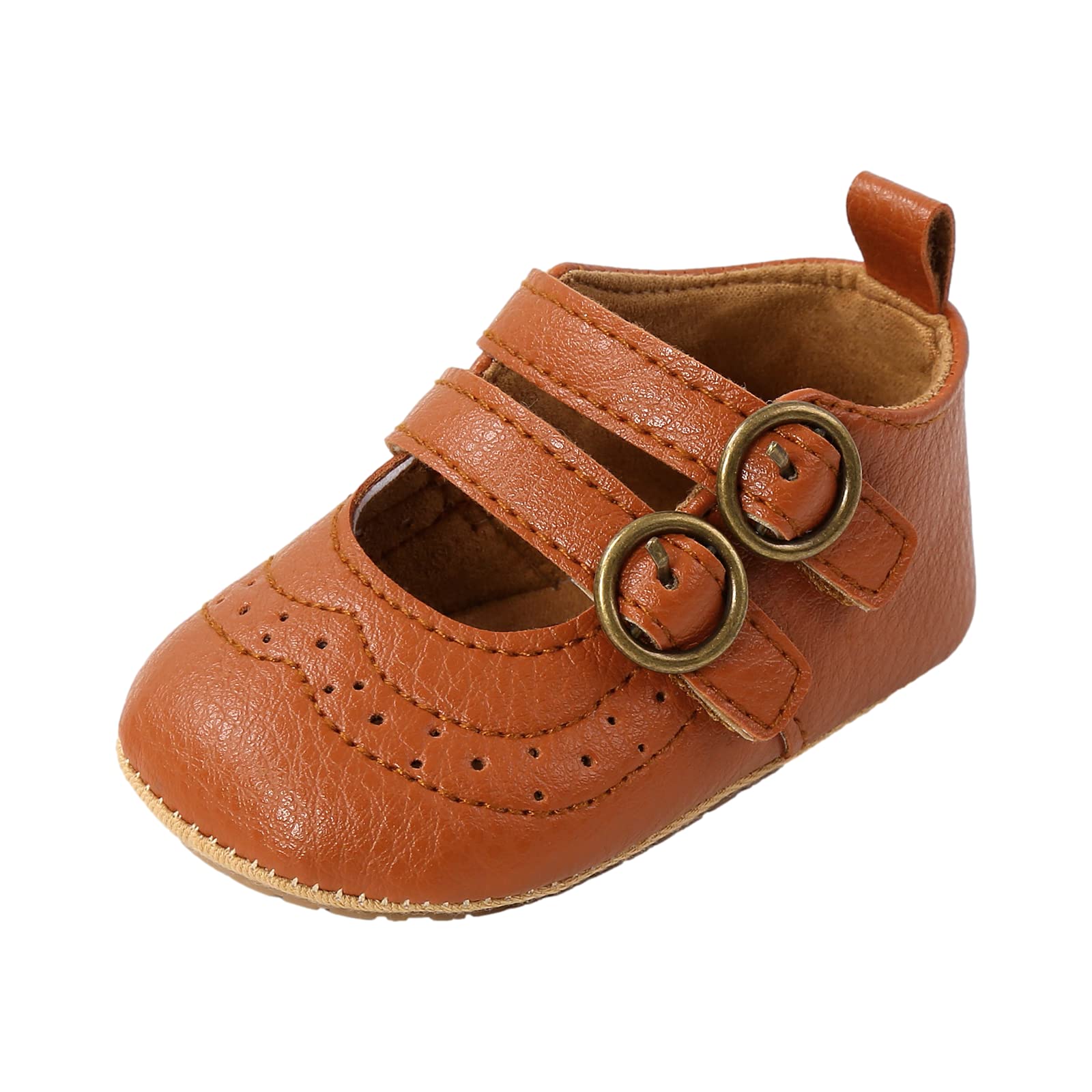 Baby Girls First Walking Shoes Mary Jane PU Leather Anti-Slip Princess Shoes Infant Baby Shoes — view 53