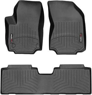 WeatherTech Custom Fit FloorLiners for Chevrolet Equinox - 1st & 2nd Row 441176-1-2, Black