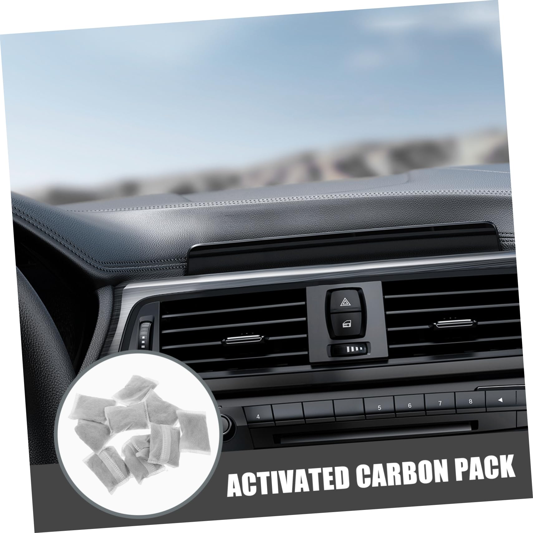 GLEAVI 10piezas Bolsa De Activado Desodorizante De Bambú Hogar Coche Filtro Absorbente De Olores Para Botes De Basura y Compost