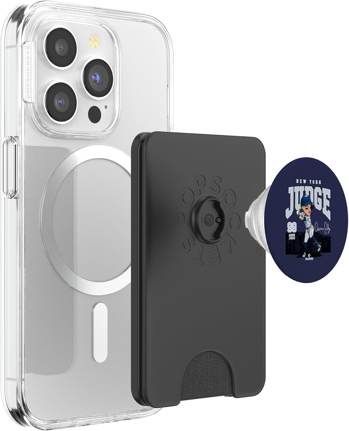 Aaron Judge | New York Baseball MLB Players | MLBJUD3005 PopSockets PopWallet for MagSafe