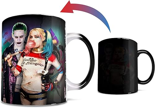 Morphing Mugs Suicide Squad The Joker and Harley Quinn Heat Reveal - Taza de café de cerámica, 11 onzas