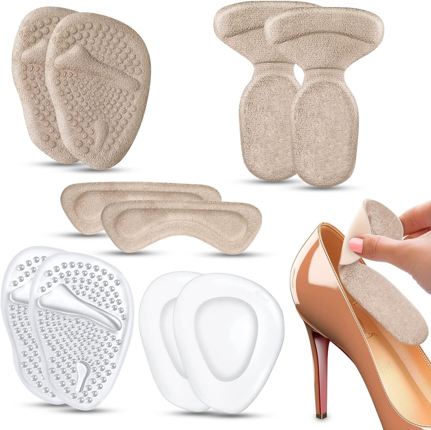 60 Stück Fersenschutz-Patches Selbstklebend - Schuhreparatur In 7 Farben