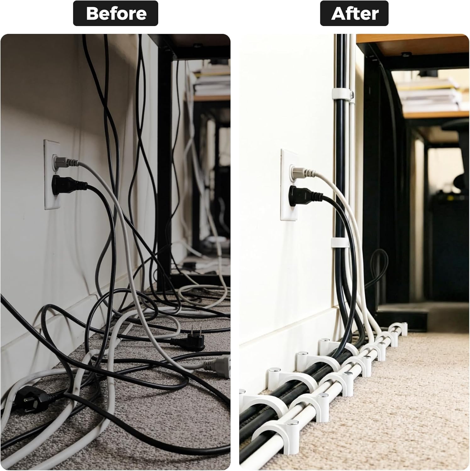 Cable Clips Nail in, Cord Clips Ethernet Cables Wire Wall Clips Cable