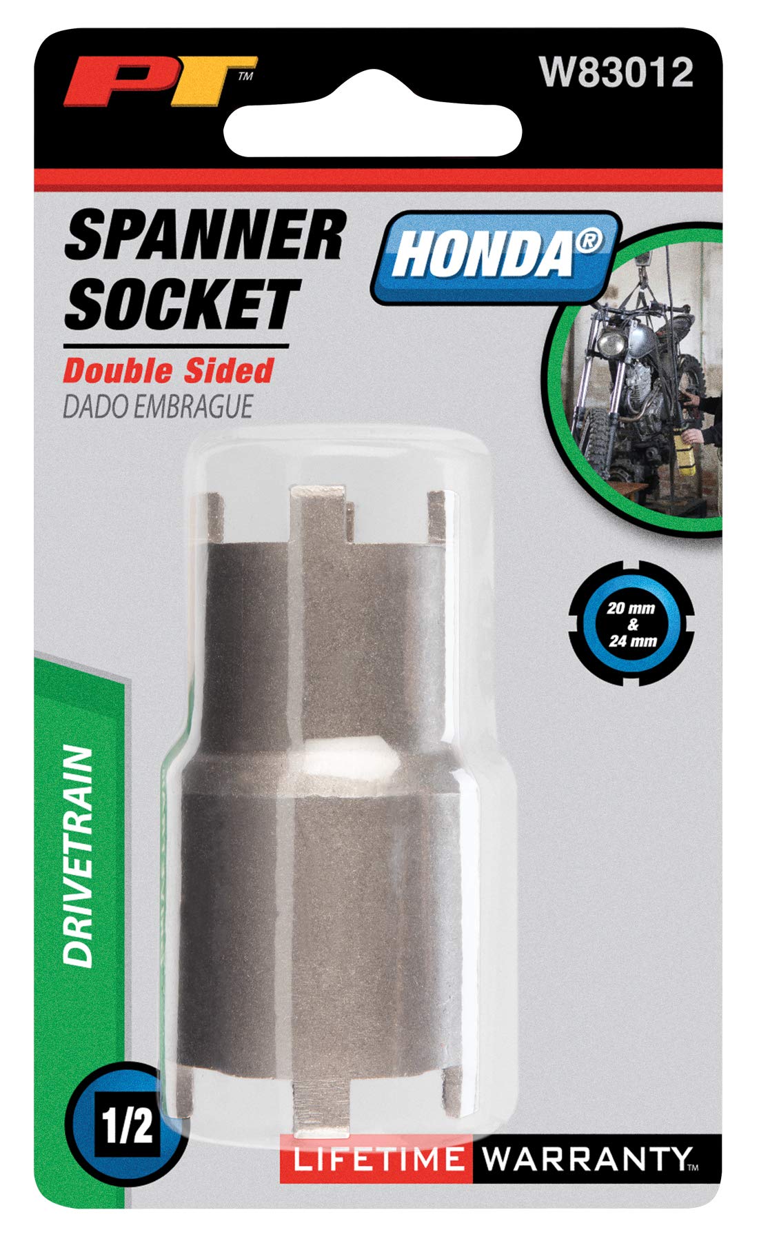Performance Tool W83012 Steckschlüsselsatz für Honda Motorräder, Geländefahrzeuge und Traktoren, 20 mm und 24 mm
