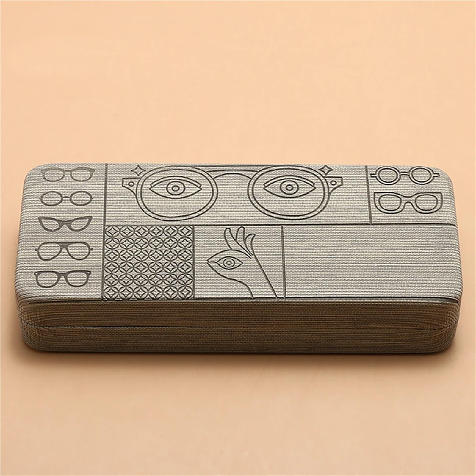 Eyeglass Case, Square Velvet-Lined Optical Box Pour Femmes et Hommes