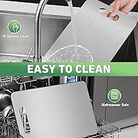 Vista 6 de Tabla de corte de titanio Katuchef, 2026 Nueva 100% Titanio Puro Tablas de cortar para cocina, Titan Cut Pro Tabla de cortar de doble cara,