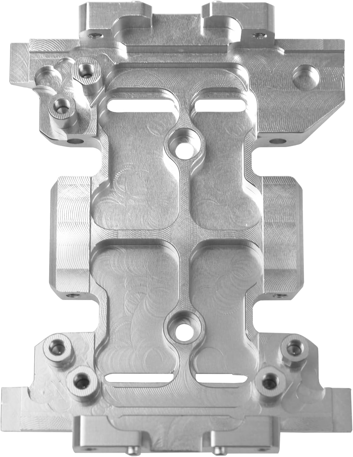 ShareGoo Stainless Steel RC Skid Plate,RC Chassis Armor Protector Plate & Center Transmission Skid Plate Mount Compatible with Axial SCX10-III AXI03007 1/10 RC Crawler Car