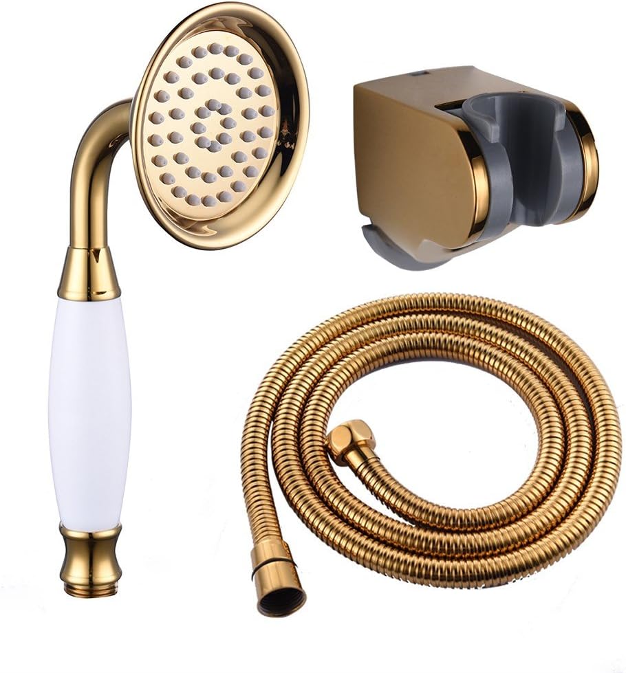 H59 Brass Metal PVD Gold Water Saving Telephone Shower Head Handheld