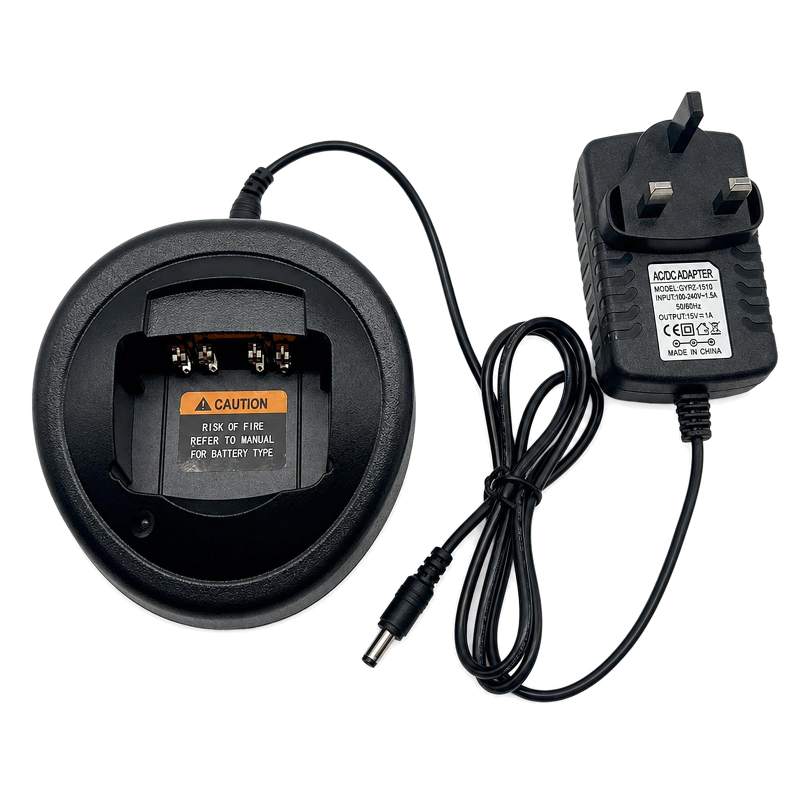 WPLN4107 Desktop Charger for Motorola GP340 GP360 GP380 GP328, UK Plug