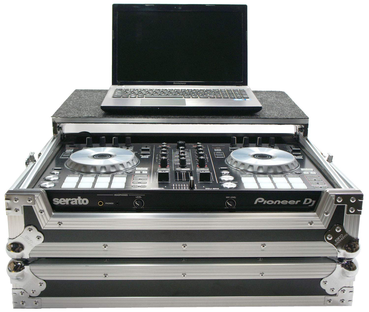 Harmony HCDDJSRLT Compatible with Pioneer DDJ-SR Flight Glide Laptop Stand Tray DJ Custom Case