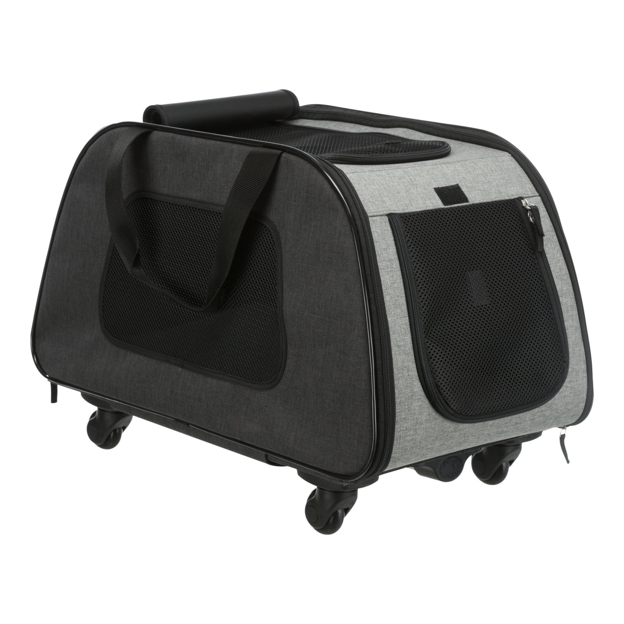 Trixie 28949 Trolley, 34 × 43 × 67 cm, schwarz/grau