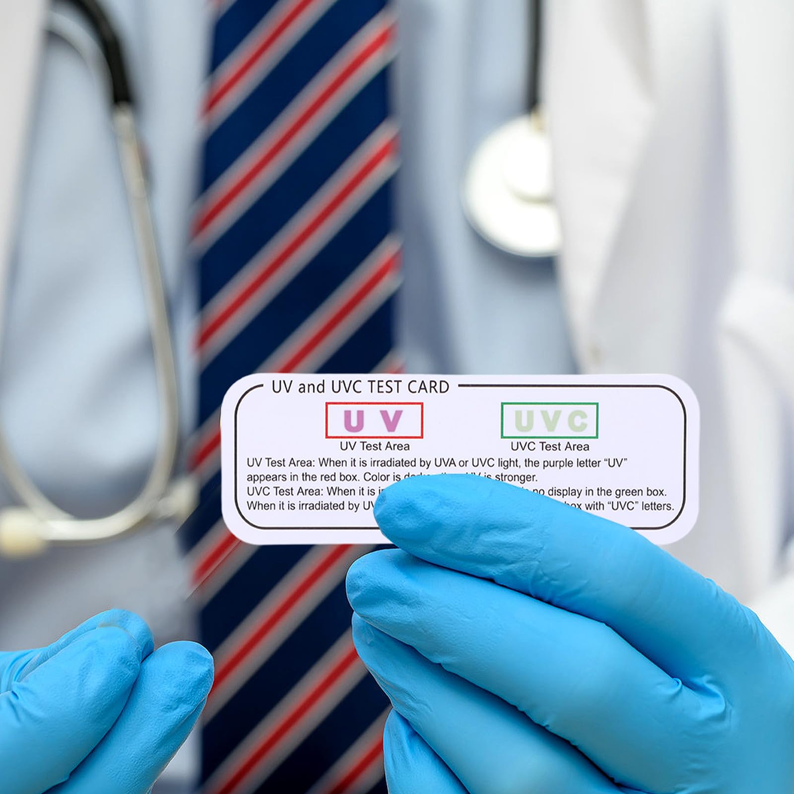 POPETPOP Schede di Uvc-uva Riutilizzabili 6 Pezzi, Misuratore UV per Rettili, Strumenti di Test UV e Uvc Compatti per Terrari e Verifica Intensità Raggi Ultravioletti