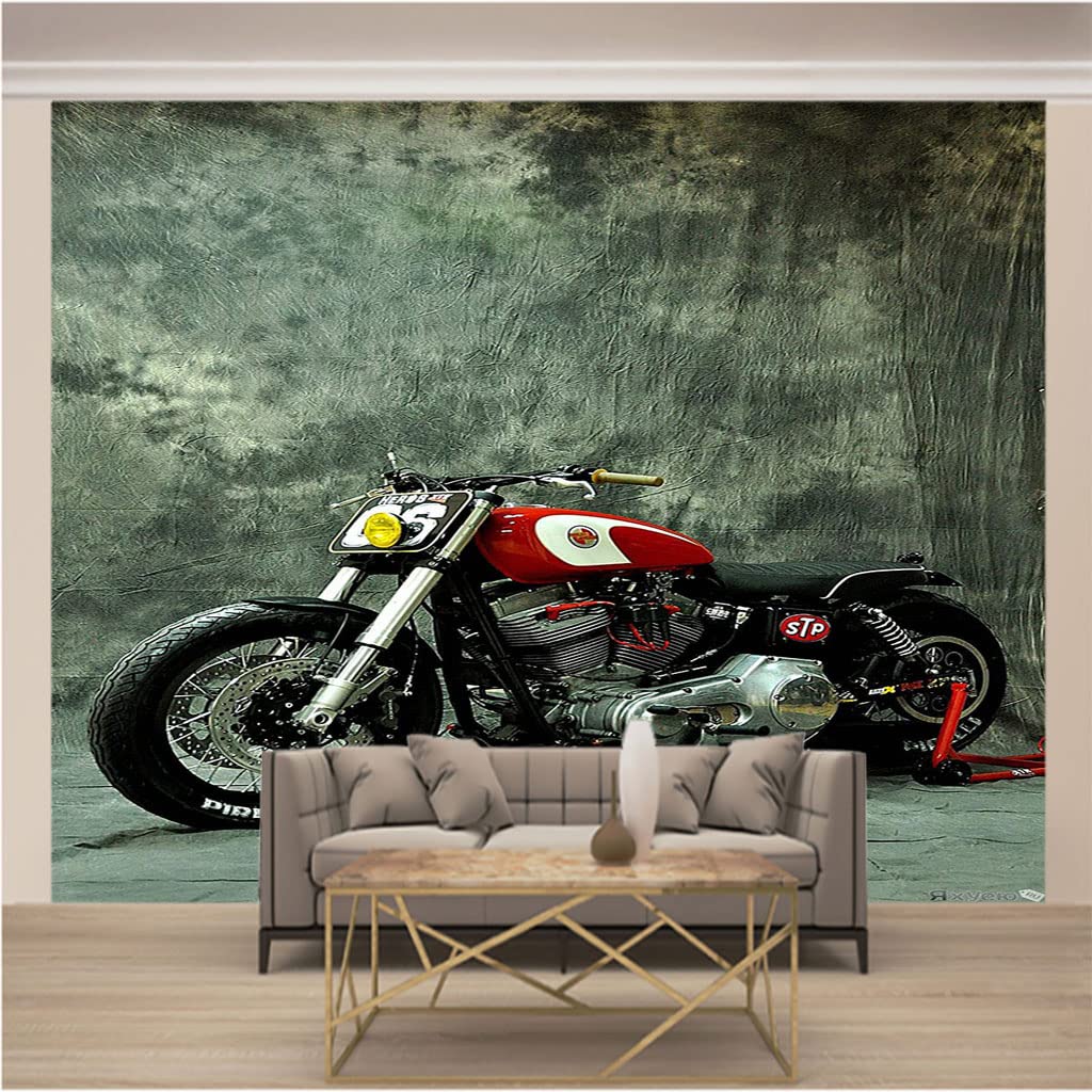 Papier peint panoramique 3d moto pour transformer la chambre d'un ado passionné de mécanique