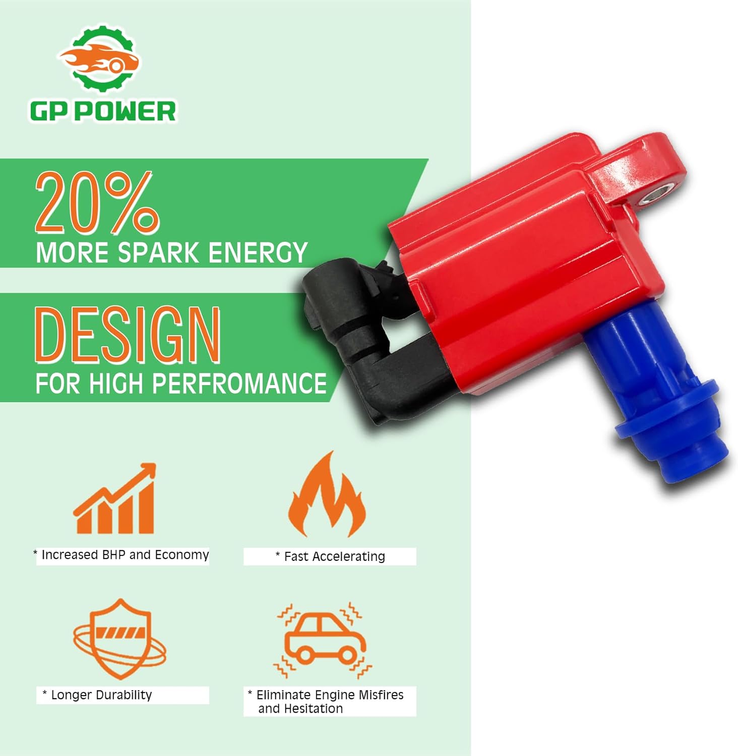 High Performance Ignition Coil 90919-02216 9091902216 UF228 UF-228 C1153 Set of 3 Compatible With Lexus GS300 IS300 SC300 Toyota Supra 3.0L L5 2JZ