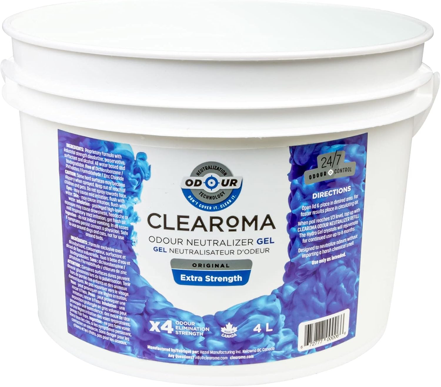 Clearoma Odor Remover Treatment Gel Pack Heavy Duty Rechargeable Air