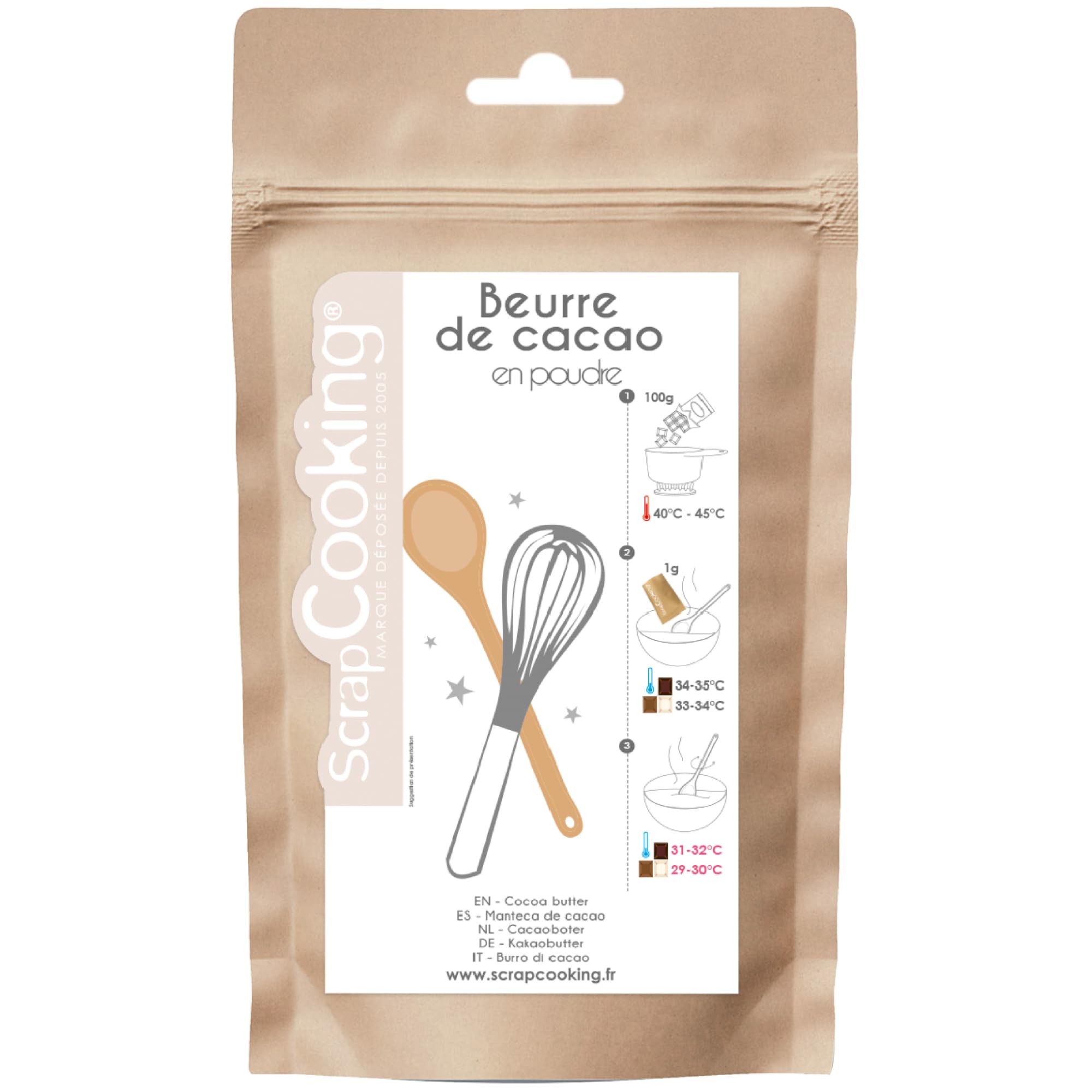 Scrap Cooking Beurre de Cacao en Poudre 80 g - 4526