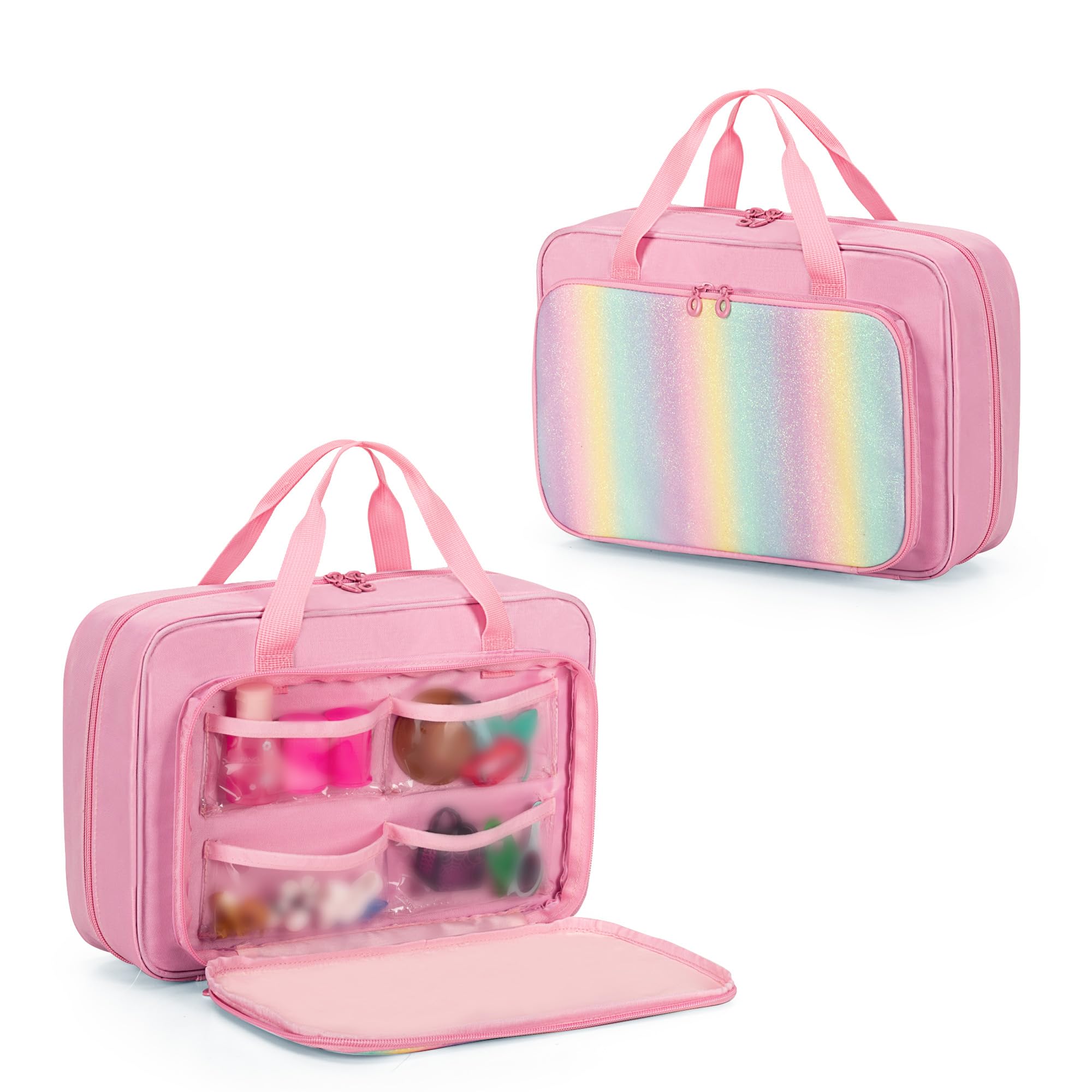 LoDrid Storage Bag Compatible with Barbie Doll (12 Inch), Doll Carrying Case with Handle Strap