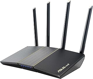 ASUS RT-AX57 (AX3000) Dual Band WiFi 6 Extendable Router, Subscription-free Network Security, Instant Guard, Advanced Parental Controls, Built-in VPN, AiMesh Compatible, Gaming & Streaming, Smart Home