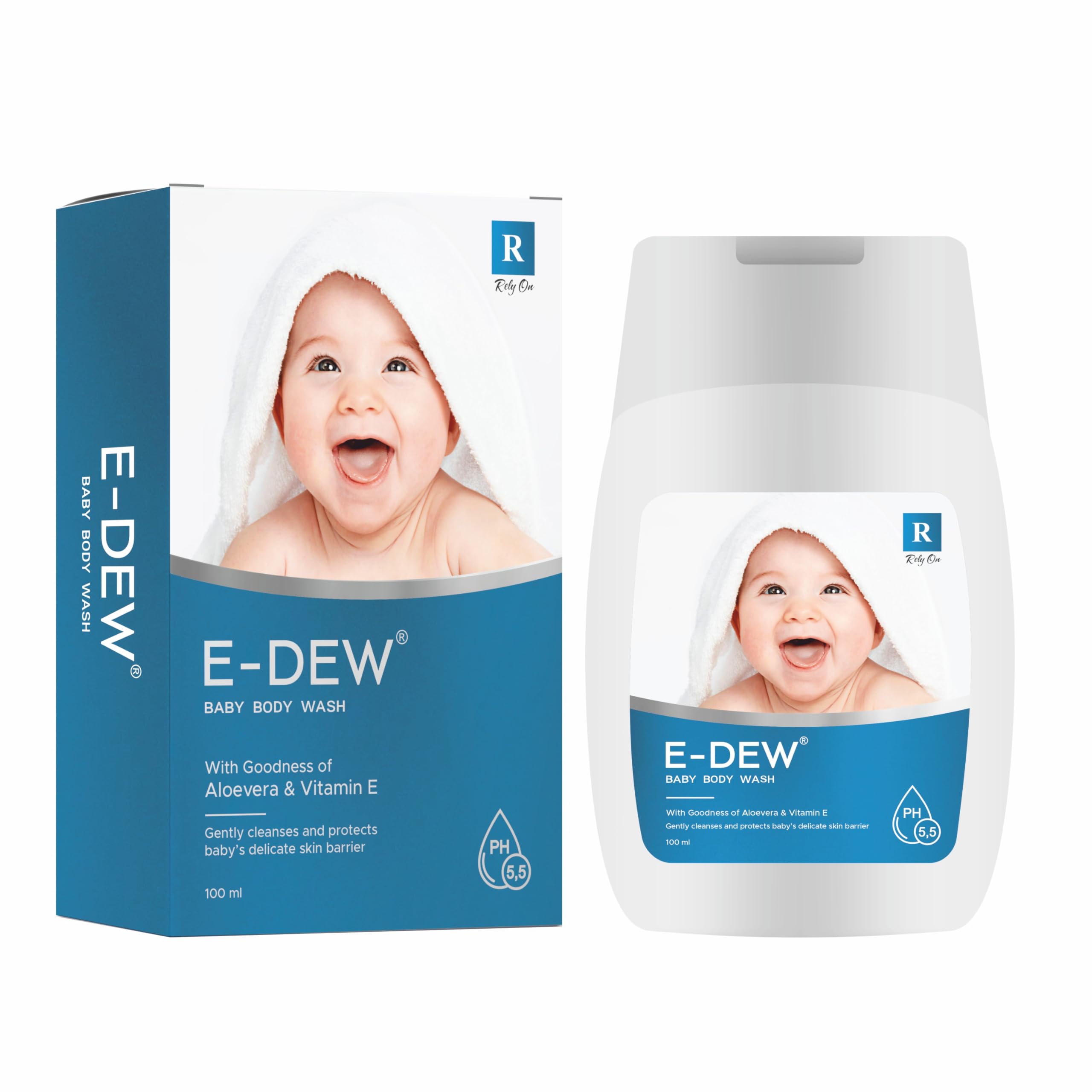 Baby Body Wash with Aloe Vera & Vitamin E, Gentle Cleansing, pH 5.5 Balanced, 100 ml-image-34