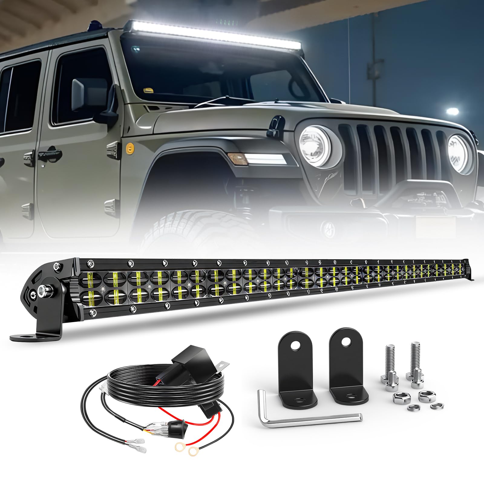 CO LIGHT 32" Light bar auto 25000LM Doppelreihe 6D-Linse LED balken 12v/24V IP68 Mischstrahl Geeignet für landwirtschaftliche Traktoren, 4x4 Fahrzeuge, Lastwagen und Wohnwagen (78cm)