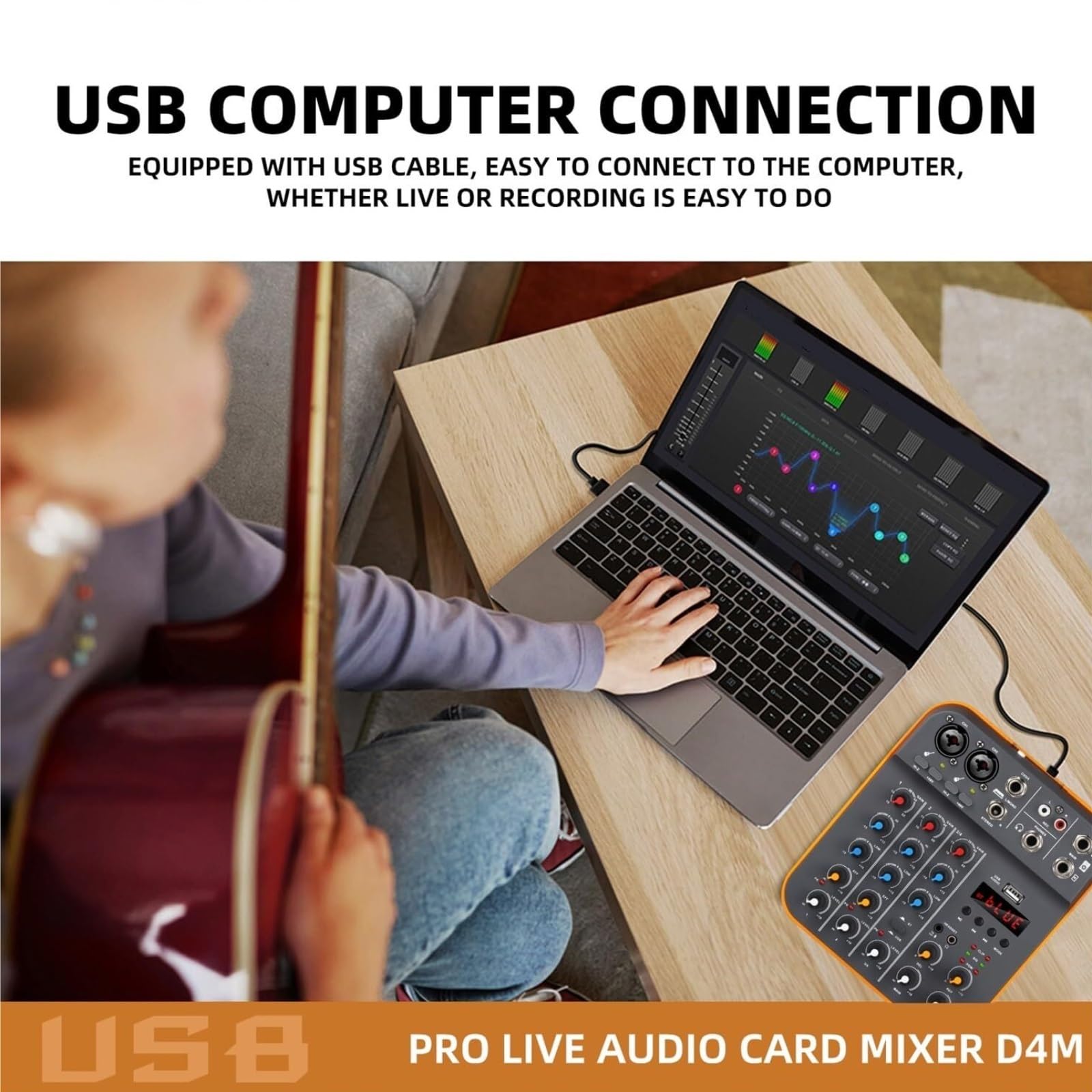 Mixer Audio, 2 Szt. 4-kanałowy Mikser Z Kartą Dźwiękową Reverb, Bluetooth