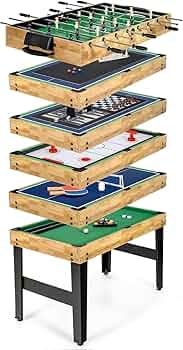6in1 マルチゲームテーブル Amazon | GYMAX マルチゲームテーブル 卓上 テーブルゲーム