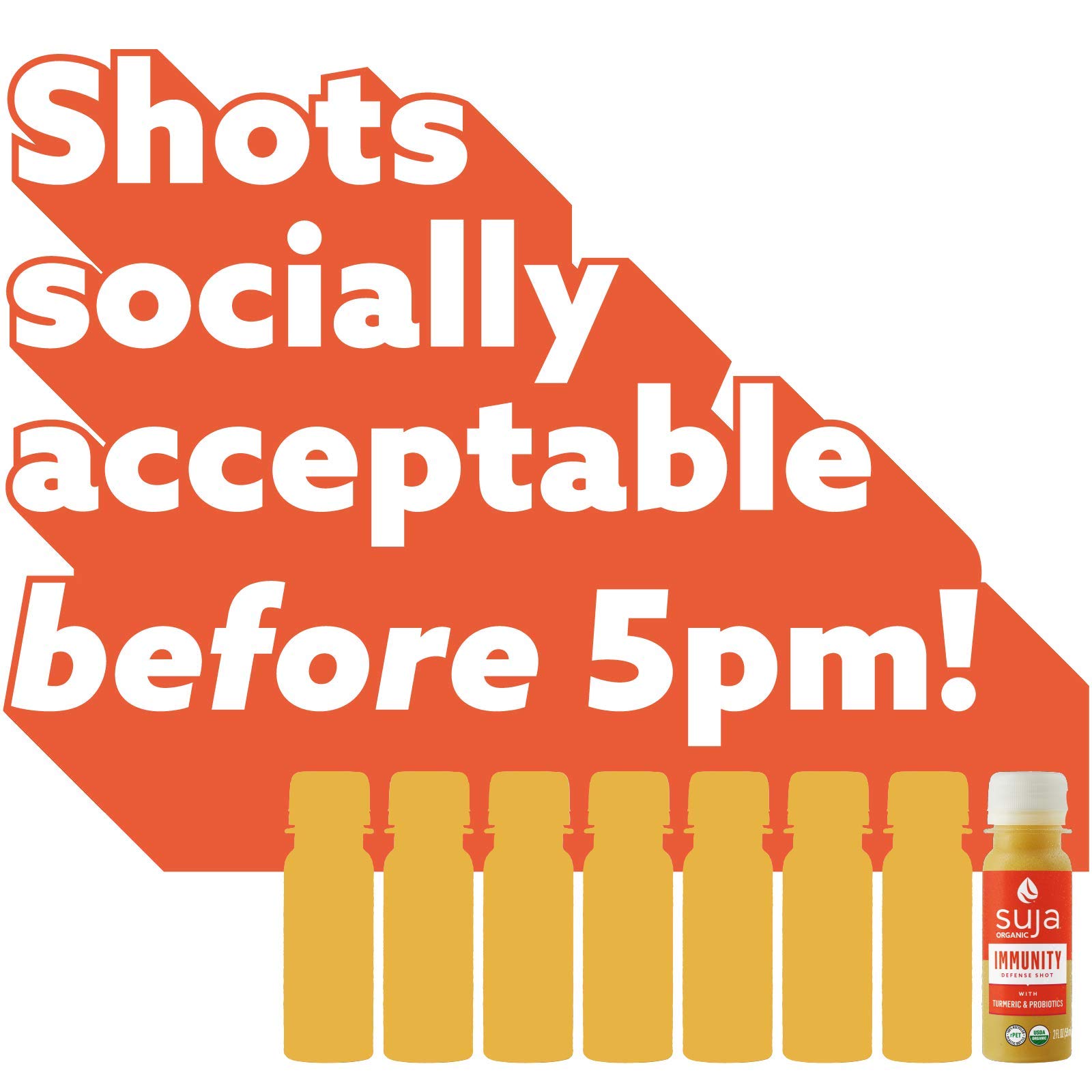 Suja Organic Immunity Defense Shot (30 Pack) with Turmeric and Ginger Immunity Boost & Support